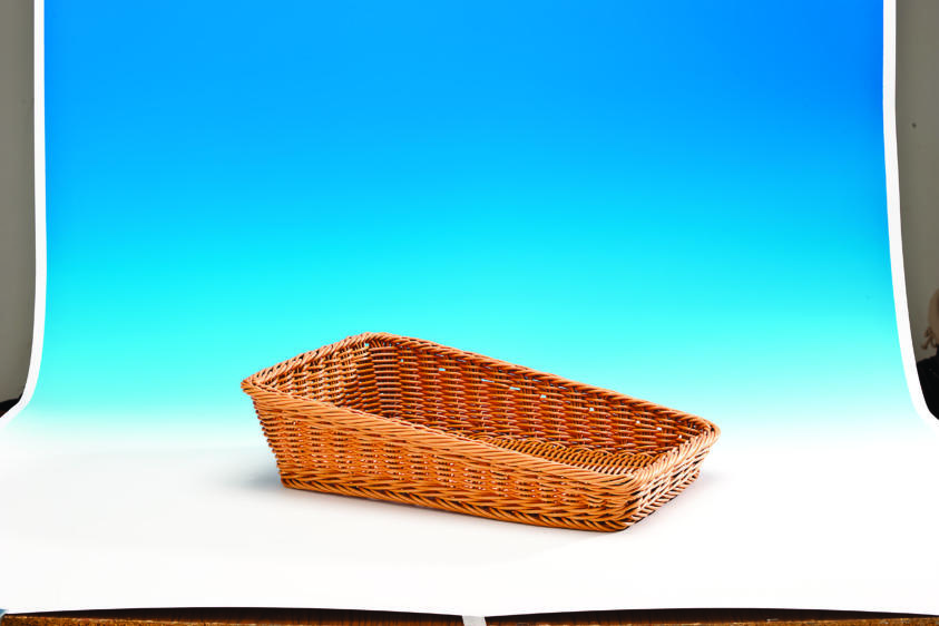 Eğimli Dikdörtgen Plastik Sepet(Koyu )