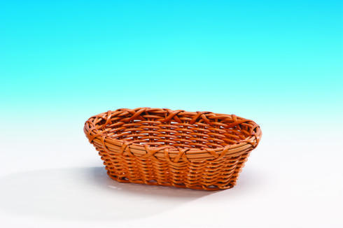 Küçük Oval Plastik Sepet (Koyu )