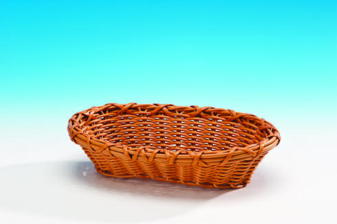 Büyük Oval Plastik Sepet (Koyu )