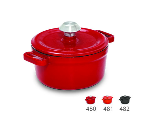 Döküm Mini Tencere Turuncu Ø10 Cm 0,35 Lt