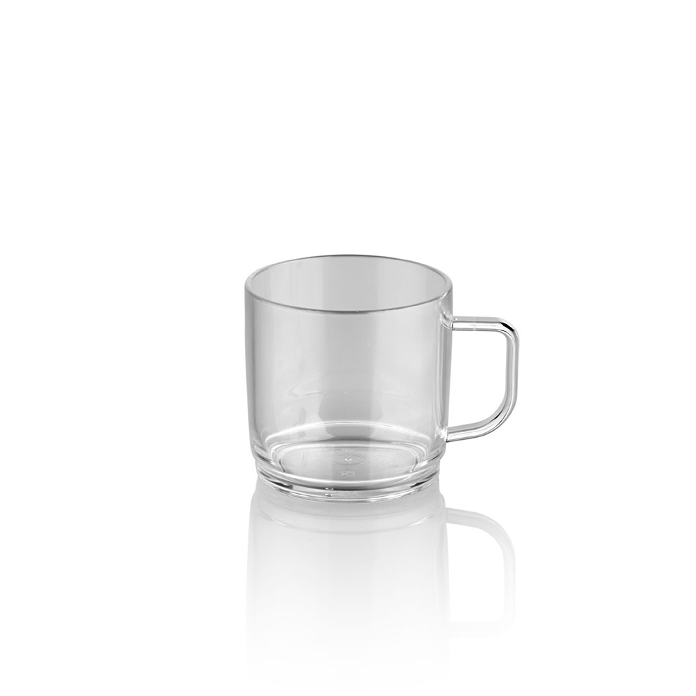Polikarbonat Cay/Kahve Kupası Şeffaf 250 Ml