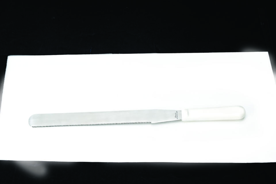 Plastik Saplı Pasta Spatul Dişli