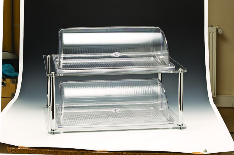 2 Katlı Komple Pc.Gn 1/1 Roll Top Kapaklı Teşhir Standı