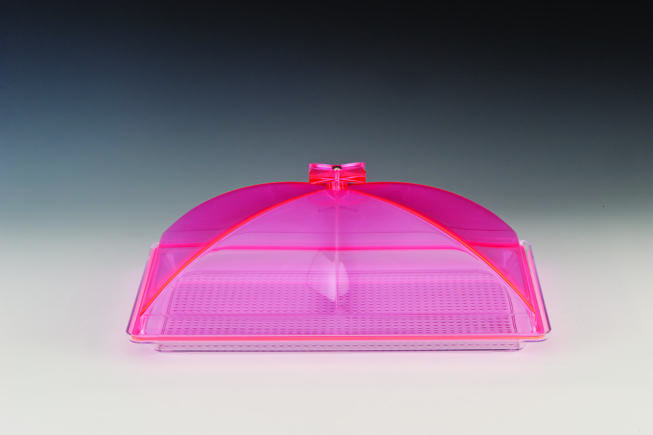 Fosforlu Küçük Kapaklı Muhafaza Kabı (Pembe )