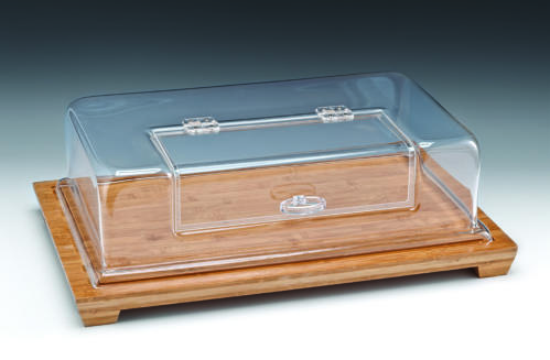 Pencere Kapaklı Ahşap Altlı Fanus-59*39 Cm