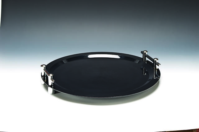 Krom Kulplu 50 Cm Tepsi