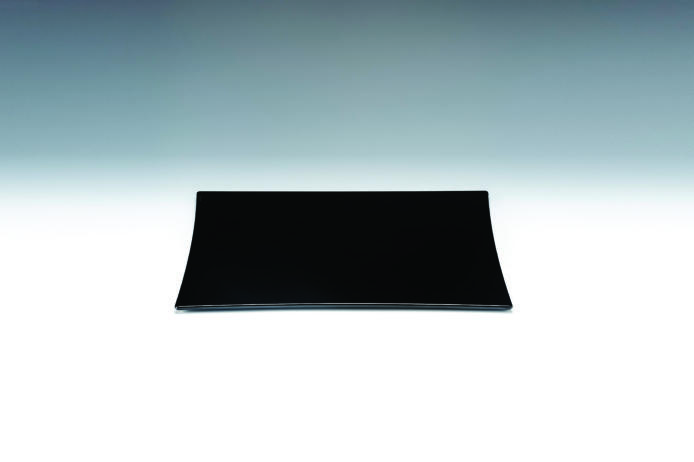 25 Cm Polycarbonat Kare Teşhir Tabak