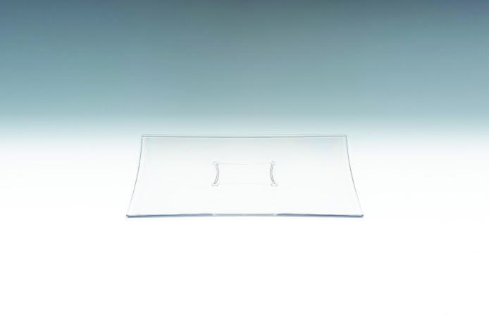 25 Cm Polycarbonat Kare Teşhir Tabak