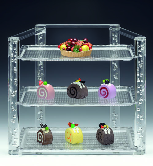 Polycarbonat Tepsili Teşhir Stand