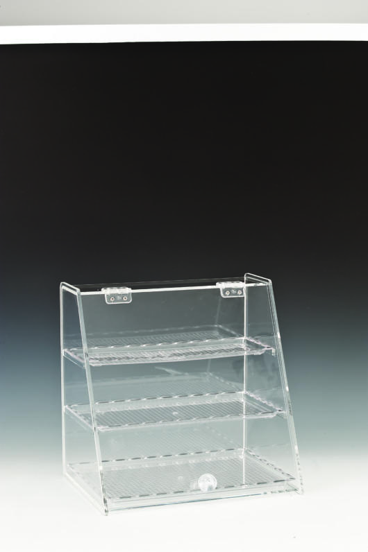 Polycarbonat Tepsili Teşhir Stand