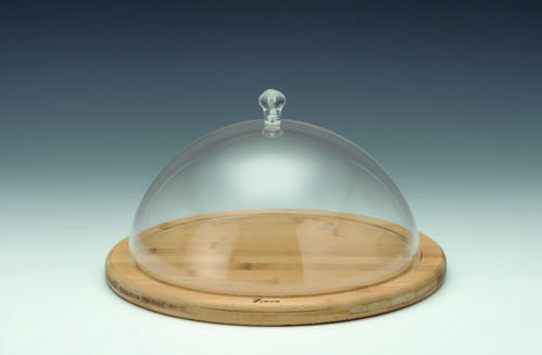 Ahşap Altlı Fanus-30 Cm