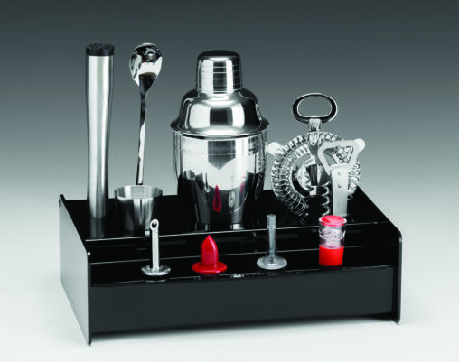 Akrilik Standlı Bar Set, (Çelik Shaker )