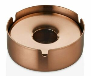 TEZEL SKOÇLU BÜYÜK KÜLLÜK KAPAKLI PVD BAKIR (Ø:10 CM H:30 MM)