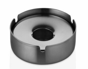 TEZEL SKOÇLU KÜÇÜK KÜLLÜK KAPAKLI PVD ANTRASİT (Ø:8 CM H:30 MM)