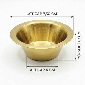 TEZEL SKOÇLU KETÇAP/MAYONEZLİK (Ø:75MM H:30MM) PVD GOLD