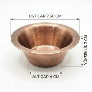 TEZEL SKOÇLU KETÇAP/MAYONEZLİK (Ø:75MM H:30MM) PVD BAKIR