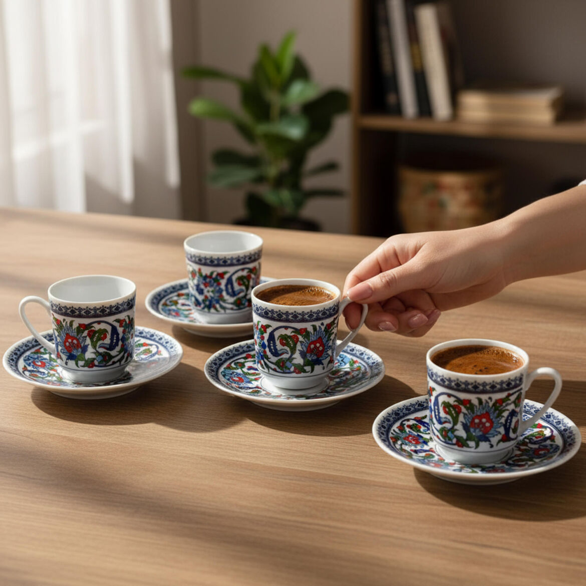 GOZDE DOUBLE 8 PRC. KAHVE FINCAN TK. TOPKAPI 932
